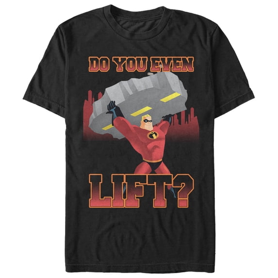 Men's The Incredibles Do You Even Lift Graphic Tee Black 5X Large