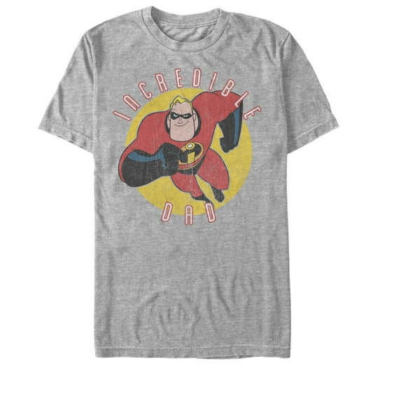 Men's The Incredibles Incredible Dad Graphic Tee Athletic Heather 3X Large