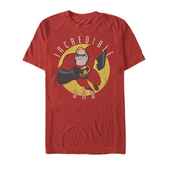 Men's The Incredibles Incredible Dad Graphic Tee Red Small