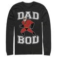thumbnail image 1 of Men's The Incredibles Mr. Incredible Dad Bod Long Sleeve Shirt Black 2X Large, 1 of 4