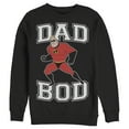 thumbnail image 1 of Men's The Incredibles Mr. Incredible Dad Bod Sweatshirt Black Medium, 1 of 4