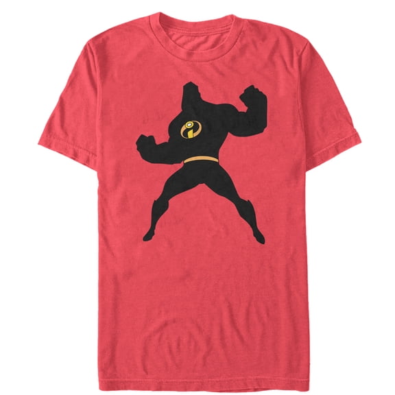 Men's The Incredibles Mr. Incredible Silhouette Graphic Tee Red 2X Large