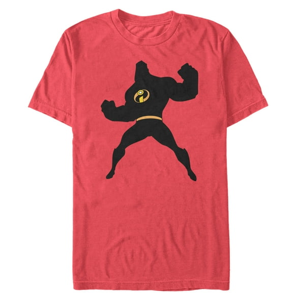 Men's The Incredibles Mr. Incredible Silhouette  Graphic Tee Red X Large