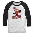 thumbnail image 1 of Men's The Incredibles This Dad is Incredible  Baseball Graphic Tee White/Black Small, 1 of 4