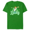 thumbnail image 1 of Men's The Jetsons George Feelin' Lucky Graphic Tee Kelly Green Small, 1 of 5