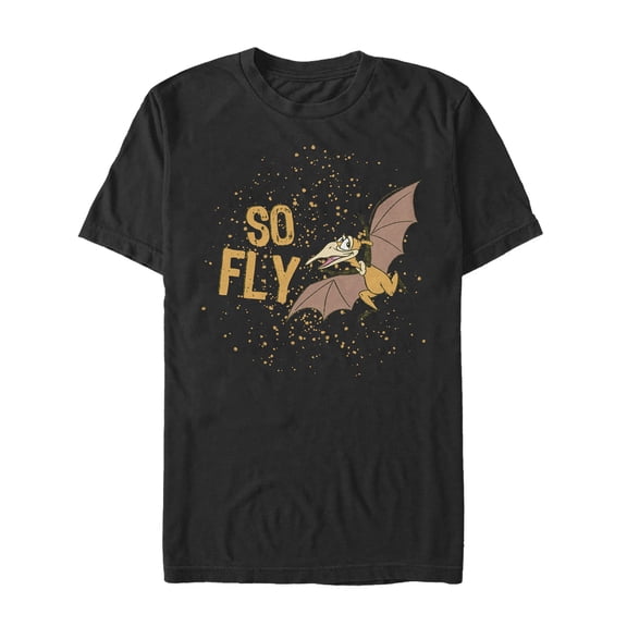 Men's The Land Before Time Petrie So Fly Graphic Tee Black X Large