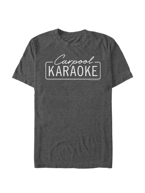 Men's The Late Late Show with James Corden Carpool Karaoke Logo Graphic Tee Charcoal Heather X Large
