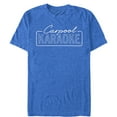 thumbnail image 1 of Men's The Late Late Show with James Corden Carpool Karaoke Text Logo  Graphic Tee Royal Blue Heather Medium, 1 of 4