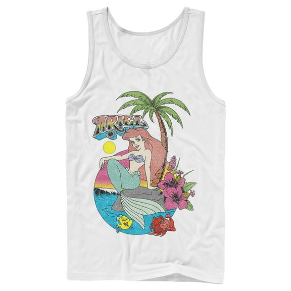 Men's The Little Mermaid Aloha Ariel Tank Top