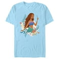 thumbnail image 1 of Men's The Little Mermaid Ariel Dinglehopper Portrait  Graphic Tee Light Blue 3X Large, 1 of 4
