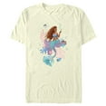 thumbnail image 1 of Men's The Little Mermaid Ariel Dinglehopper Scene Graphic Tee Beige Small, 1 of 4