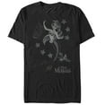thumbnail image 1 of Men's The Little Mermaid Ariel Grayscale  Graphic Tee Black Small, 1 of 4