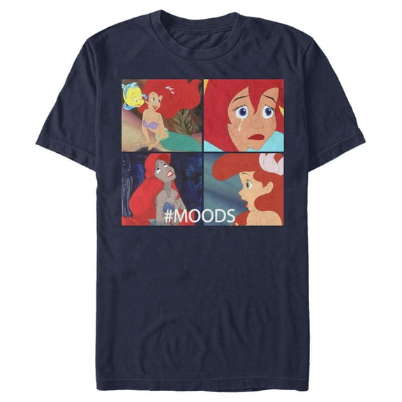 Men's The Little Mermaid Ariel #Moods  Graphic T-Shirt