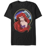 Mens The Little Mermaid Ariel Rope Frame Graphic Tee Black 2X Large