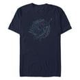 thumbnail image 1 of Men's The Little Mermaid Ariel Underwater Outline Graphic T-Shirt, 1 of 5