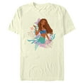 thumbnail image 1 of Men's The Little Mermaid Ariel Wave Graphic Tee Beige Small, 1 of 4