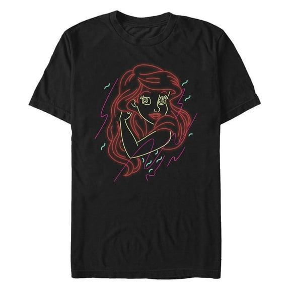 Men's The Little Mermaid Ariel in Lights Graphic T-Shirt