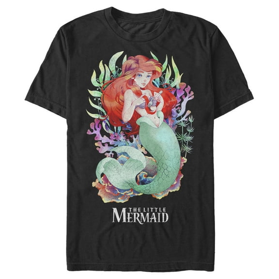 Men's The Little Mermaid Artistic Ariel  Graphic T-Shirt