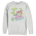 thumbnail image 1 of Men's The Little Mermaid Distressed Ariel Beach Scene Sweatshirt, 1 of 4
