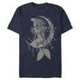 thumbnail image 1 of Men's The Little Mermaid Dreamy Ariel Graphic Tee Navy Blue X Large, 1 of 4