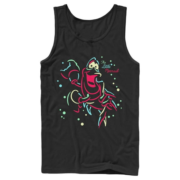 Men's The Little Mermaid Neon Sebastian Tank Top