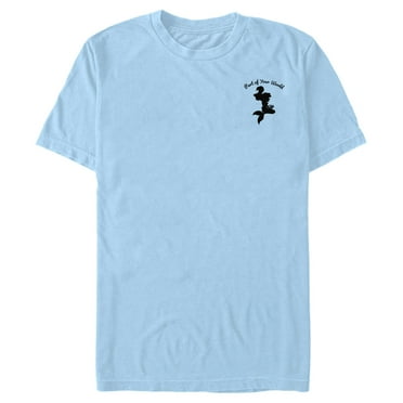 Men's The Little Mermaid Part of Your World Small Silhouette  Graphic T-Shirt