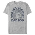 thumbnail image 1 of Men's The Little Mermaid The Little Mermaid King Triton World's Greatest Dad Bod  Graphic Tee Athletic Heather X Large, 1 of 5