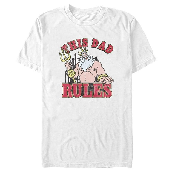Men's The Little Mermaid This Dad Rules  Graphic T-Shirt