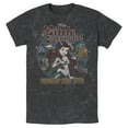 thumbnail image 1 of Men's The Little Mermaid Under Sea Grunge Graphic Tee Black Mineral Wash Medium, 1 of 4