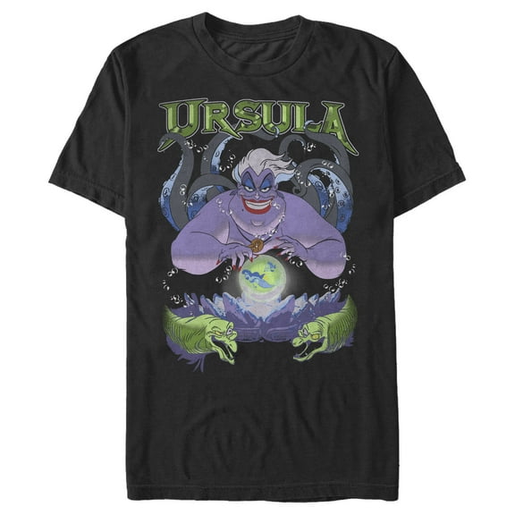 Men's The Little Mermaid Ursula Poster Graphic T-Shirt