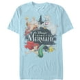 thumbnail image 1 of Men's The Little Mermaid Vintage Characters Graphic Tee Light Blue 3X Large, 1 of 3