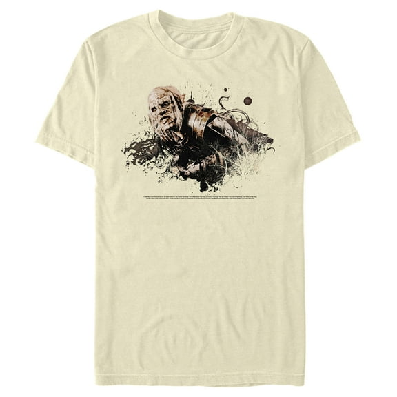 Men's The Lord of the Rings Fellowship of the Ring Orc Drawing Graphic Tee Beige 2X Large