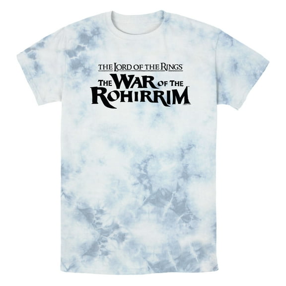 Men's The Lord of the Rings: The War of the Rohirrim Official Black Logo  Graphic T-Shirt