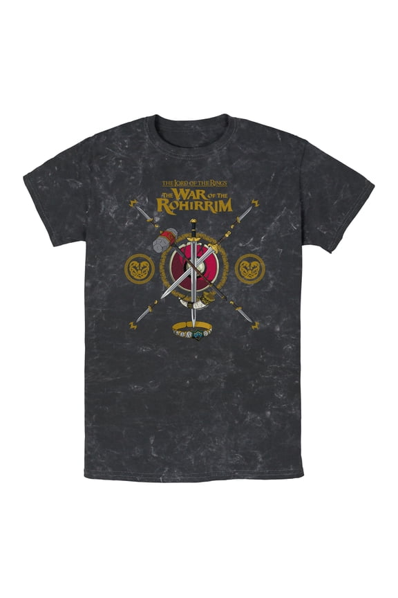 Men's The Lord of the Rings: The War of the Rohirrim Swords and Daggers Badge  Graphic T-Shirt
