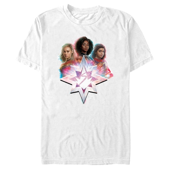 Men's The Marvels Heroes Logo Graphic Tee White Medium