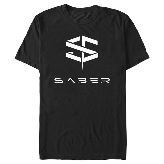 Men's The Marvels S.A.B.E.R. Logo  Graphic Tee Black Large