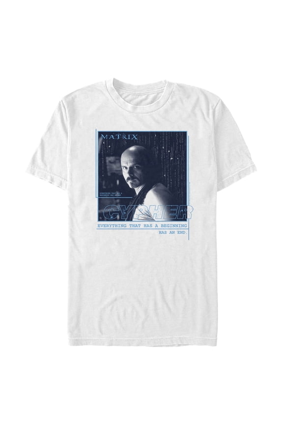 Men's The Matrix Cypher Graphic Tee White Large