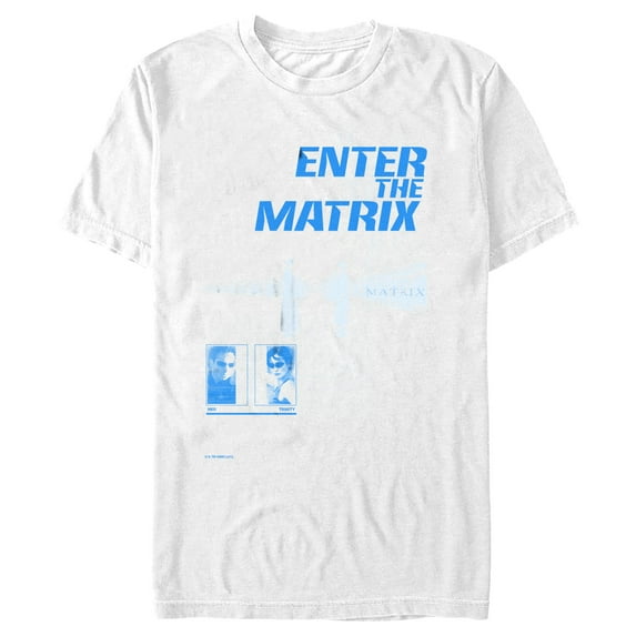 Men's The Matrix Enter the Matrix Graphic Tee White X Large