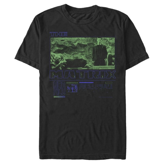 Men's The Matrix Info Chart  Graphic Tee Black Large
