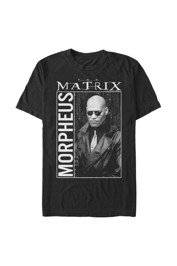 Men's The Matrix Morpheus Graphic Tee Black X Large