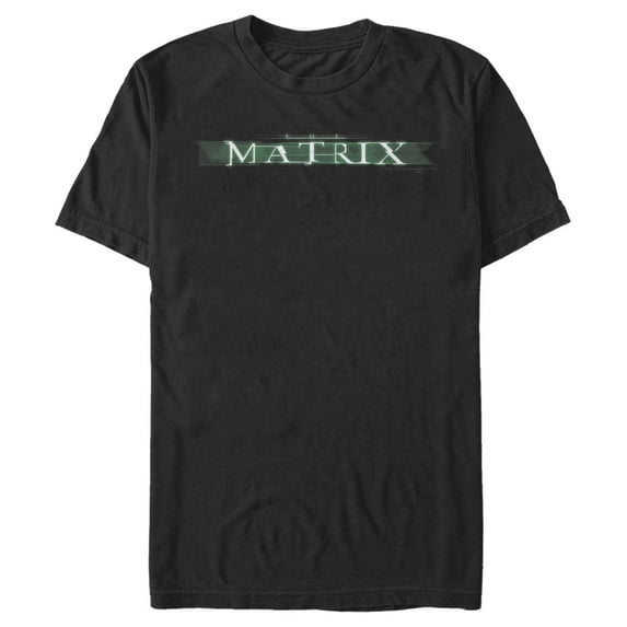 Men's The Matrix Movie Logo Graphic Tee Black Large