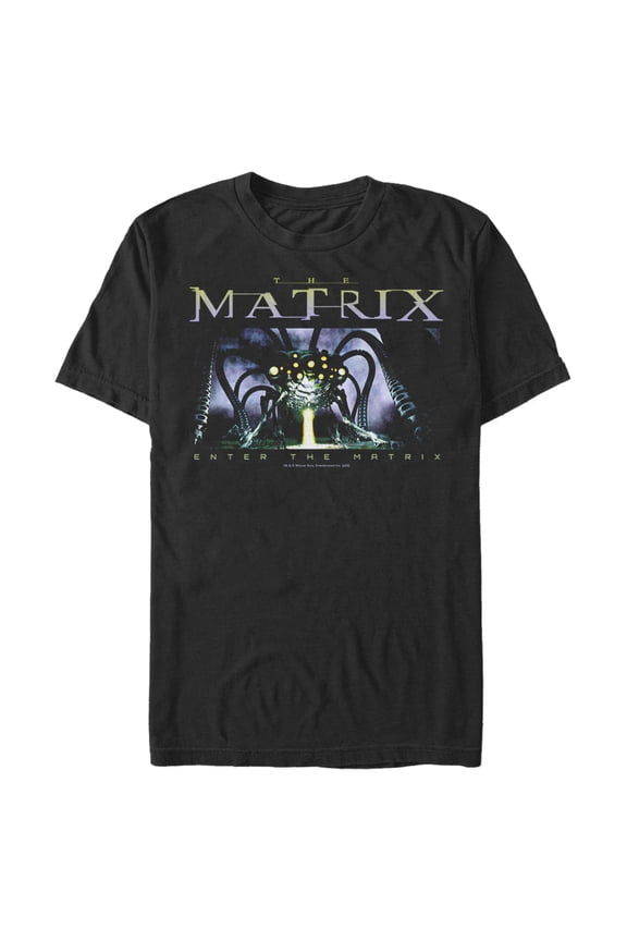 Men's The Matrix Real World Graphic Tee Black 2X Large