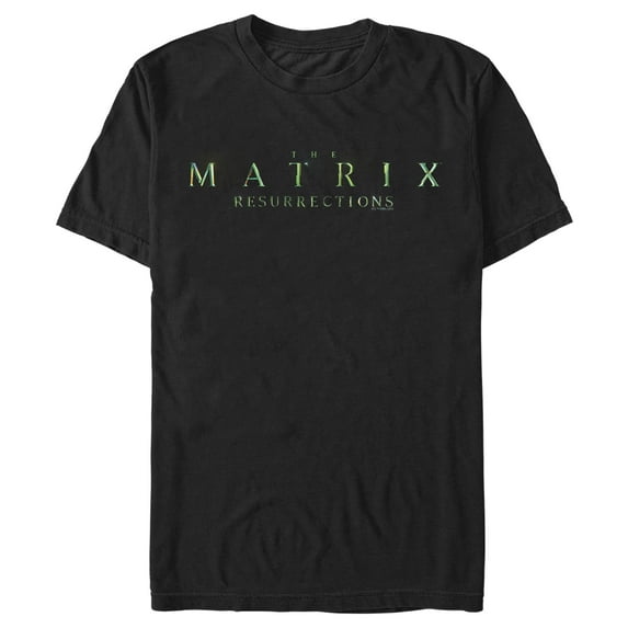 Men's The Matrix Resurrections Logo Graphic Tee Black Small