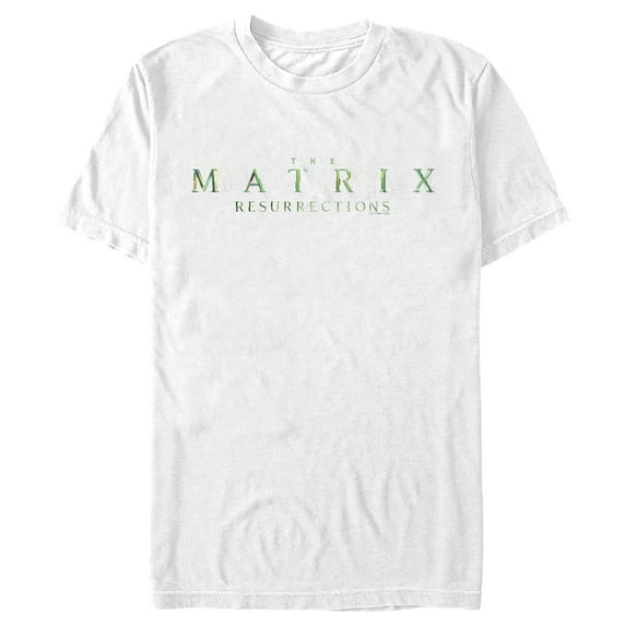 Men's The Matrix Resurrections Logo Graphic Tee White Medium