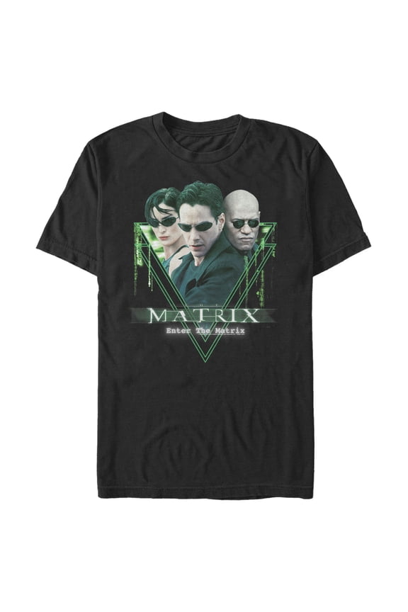 Men's The Matrix Trio Graphic Tee Black X Large
