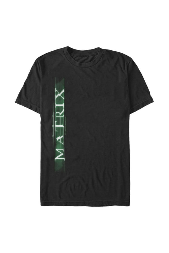 Men's The Matrix Vertical Logo Graphic Tee Black 2X Large