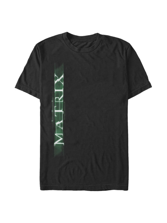 Men's The Matrix Vertical Logo Graphic Tee Black 3X Large