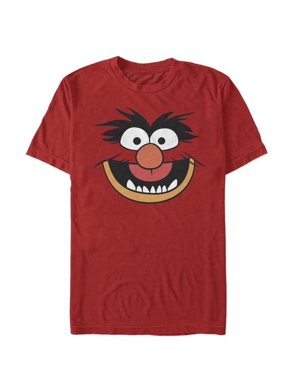 Men's The Muppets Animal Costume Graphic Tee Red Large