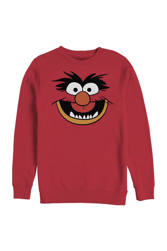 Men's The Muppets Animal Costume Sweatshirt Red X Large