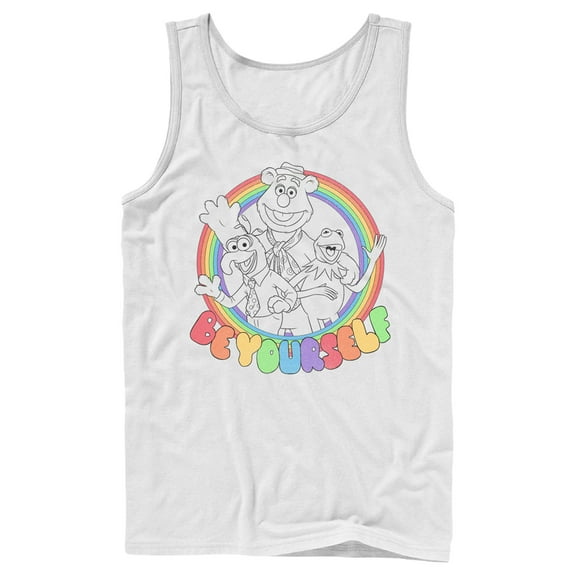 Men's The Muppets Be Yourself Tank Top White Medium